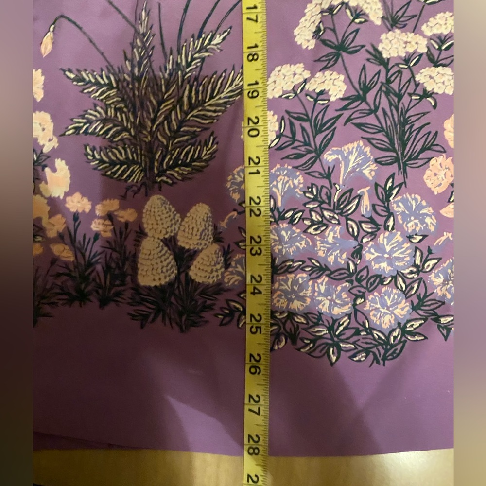 Gorgeous vintage painted wrap skirt - Picture 12 of 15